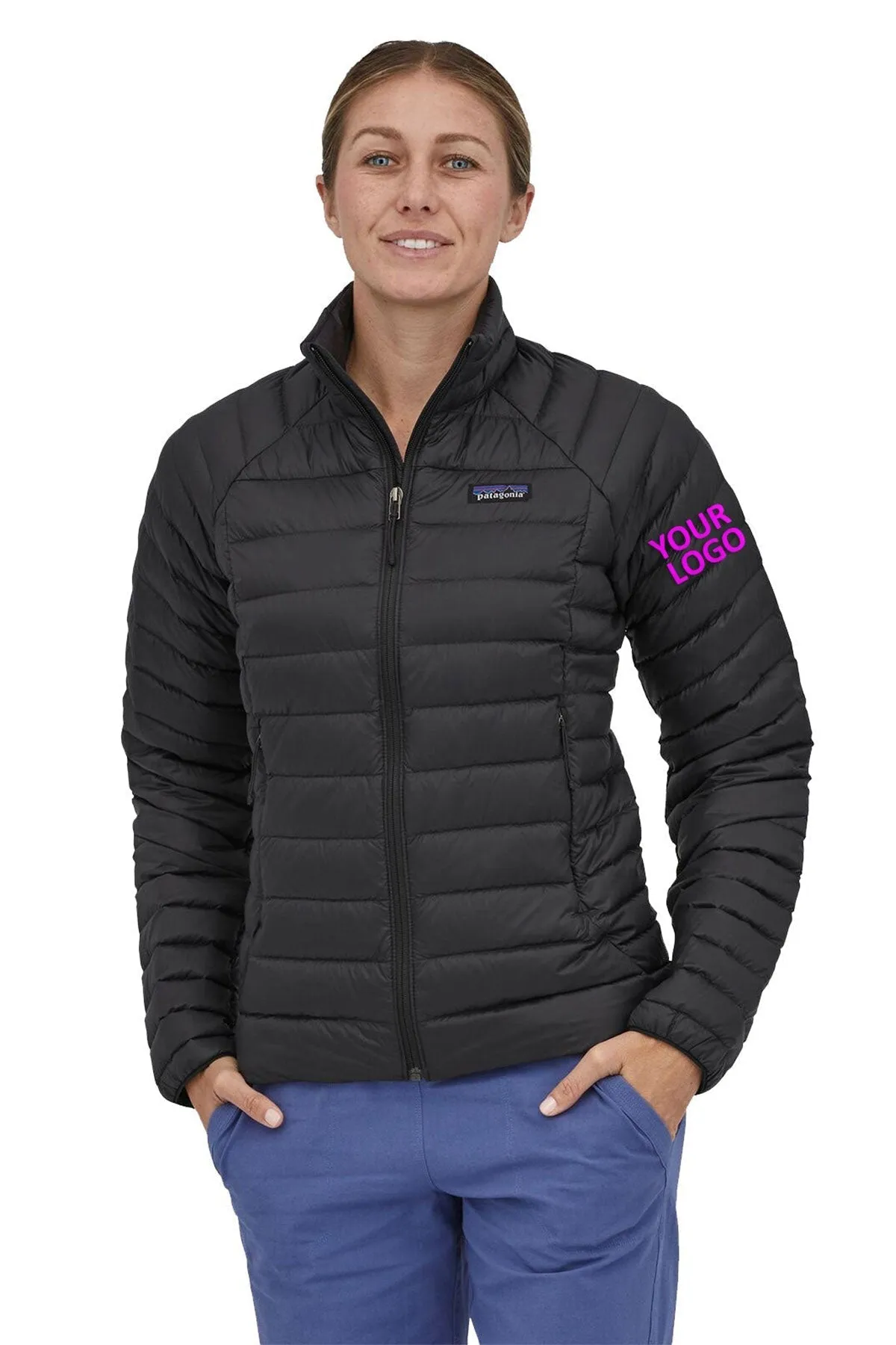 Patagonia Womens Down Sweater Custom Jackets, Black