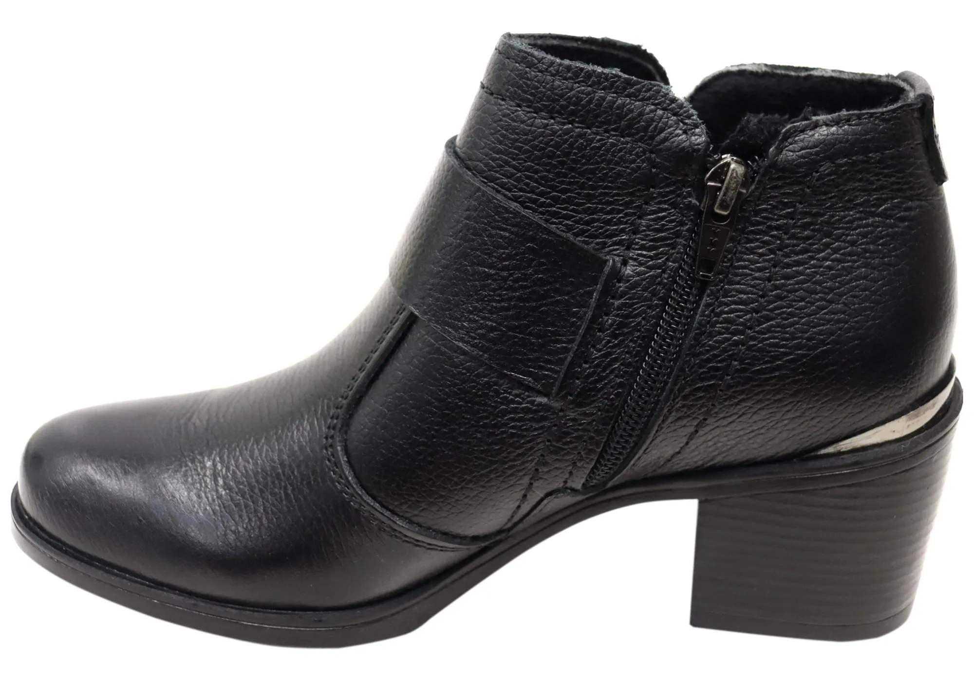 Pegada Macey Womens Comfortable Brazilian Leather Ankle Boots