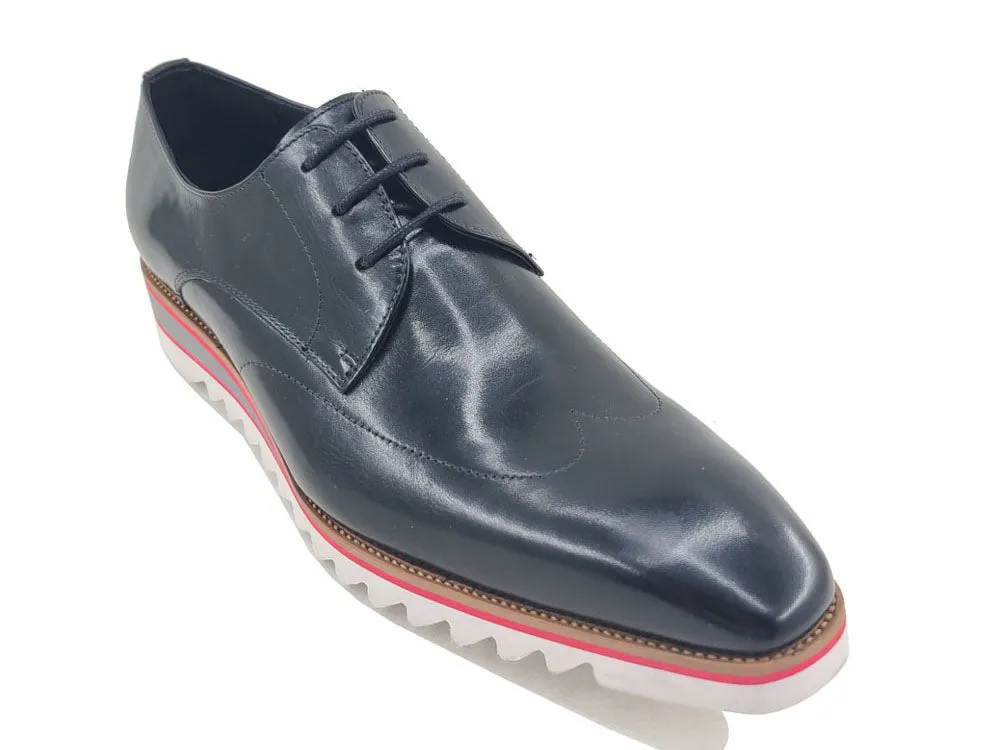 Plain Toe Wingtip Stitched Blucher Oxford