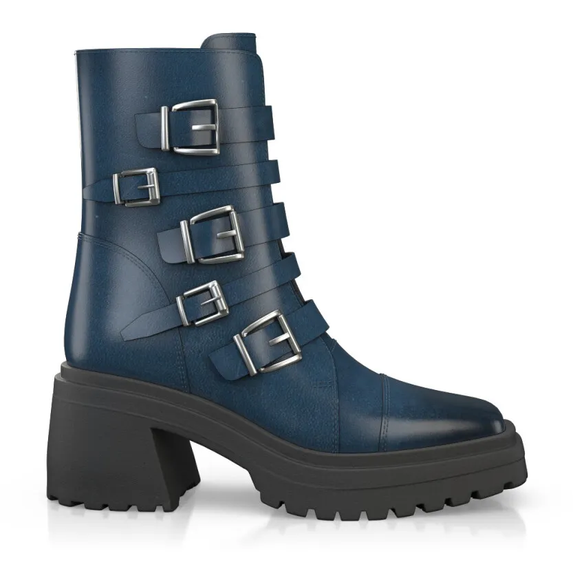 Platform Combat Ankle Boots 58873