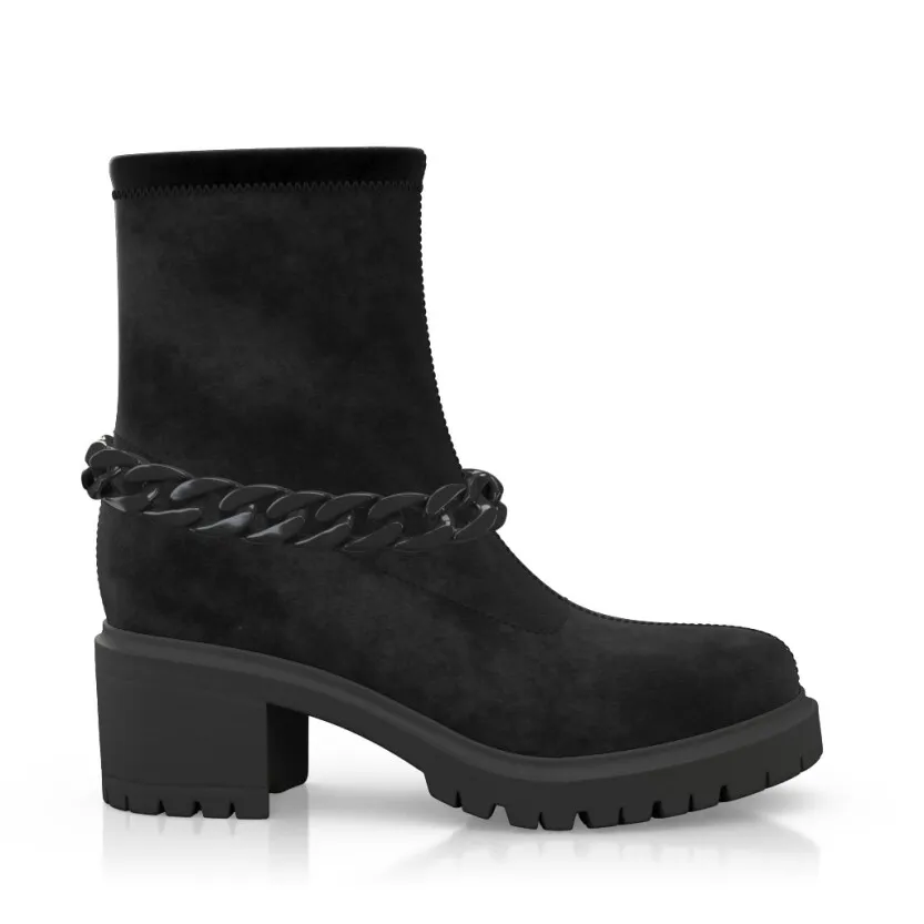 Platform Sock Ankle Boots 38651