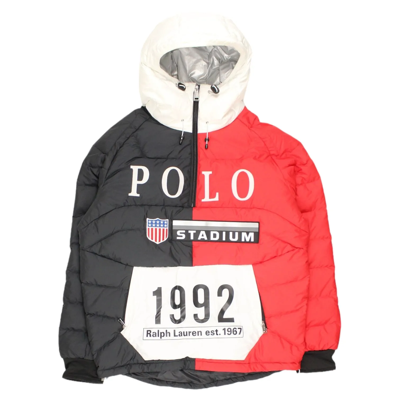 Polo Ralph Lauren Down Pullover Hoodie Jacket Men S 1992 LTD Stadium