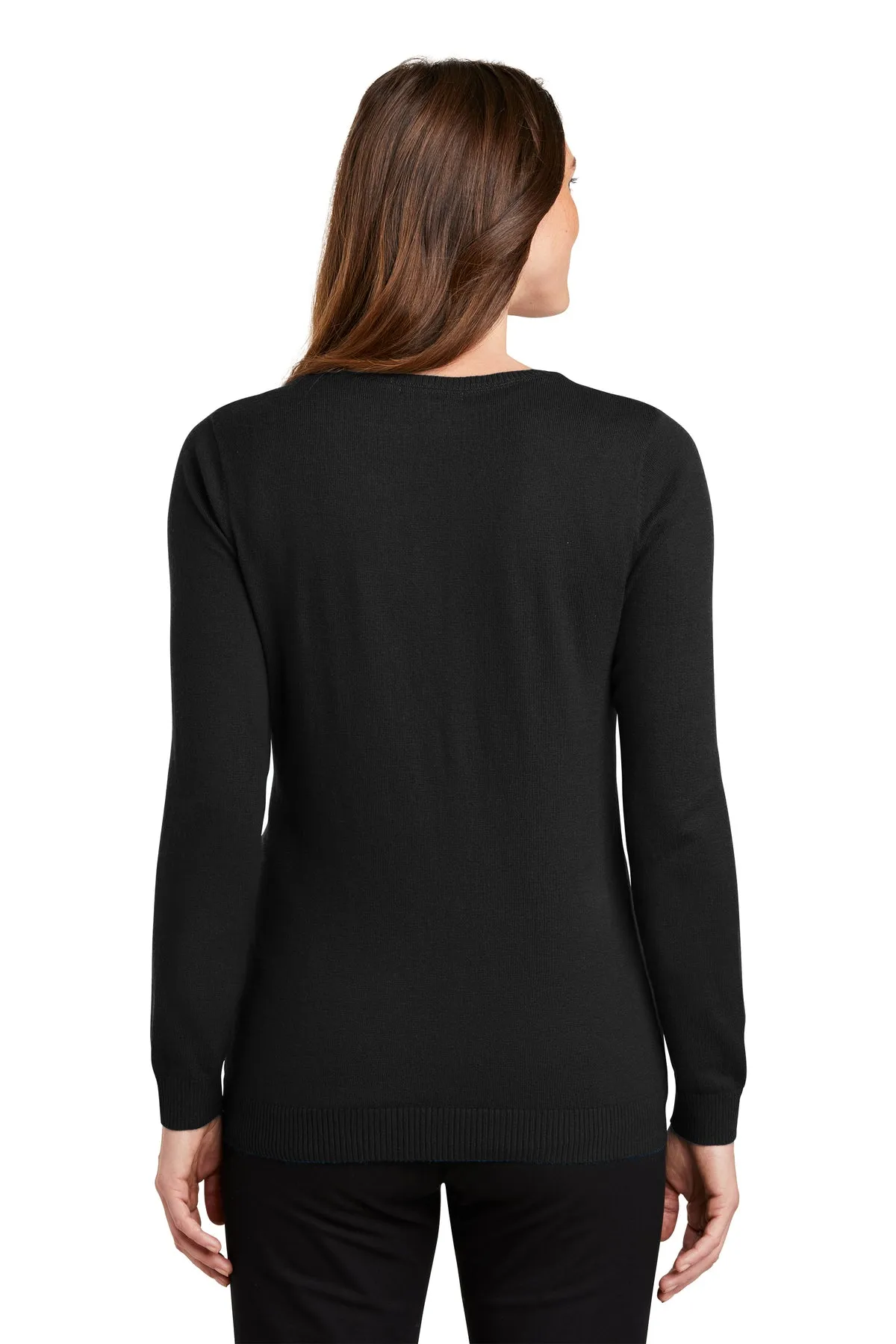 Port Authority Ladies Cardigan Sweater, Black [ME Elecmetal]