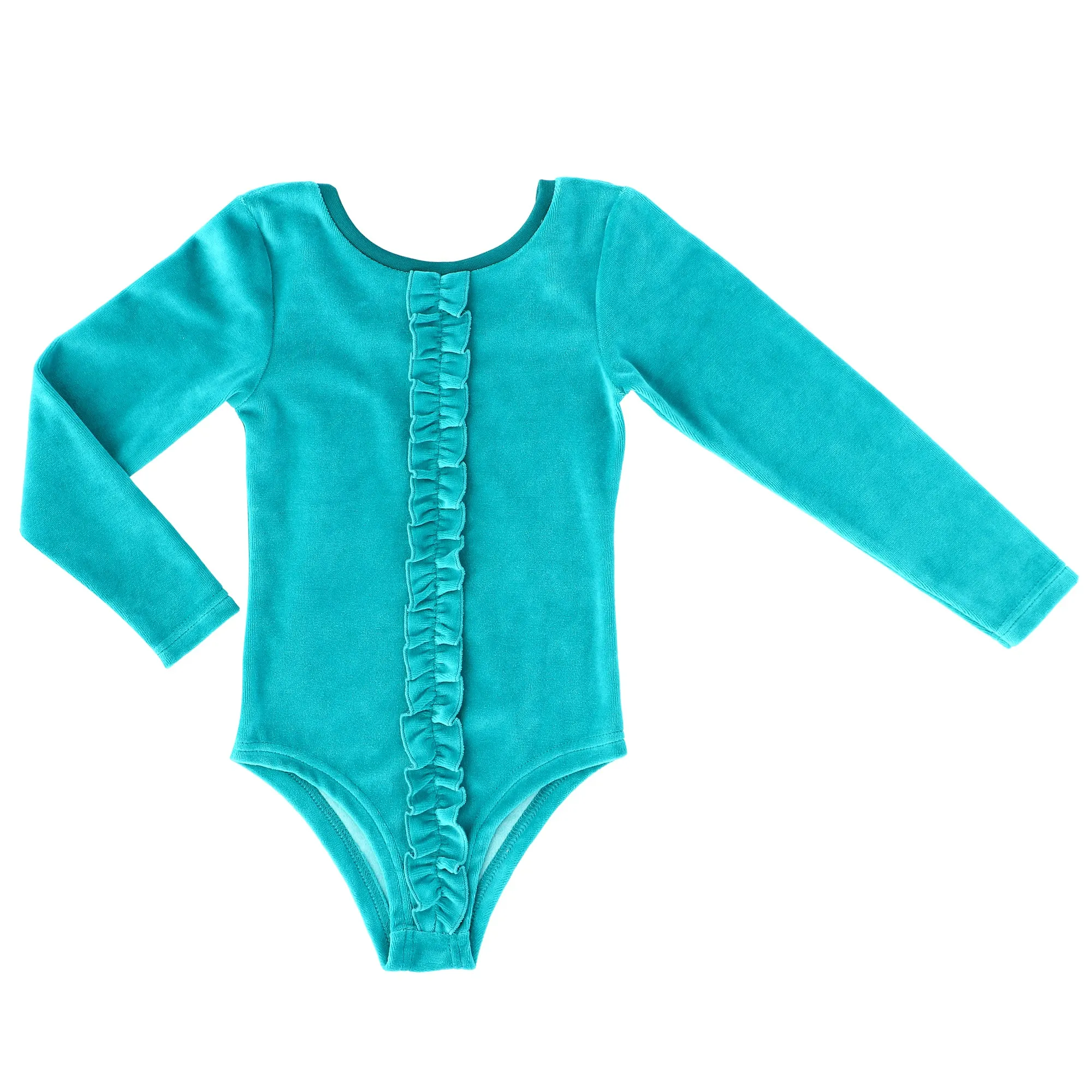 Raspberry Republic Velour Forest Dusk Long Sleeve Leotard