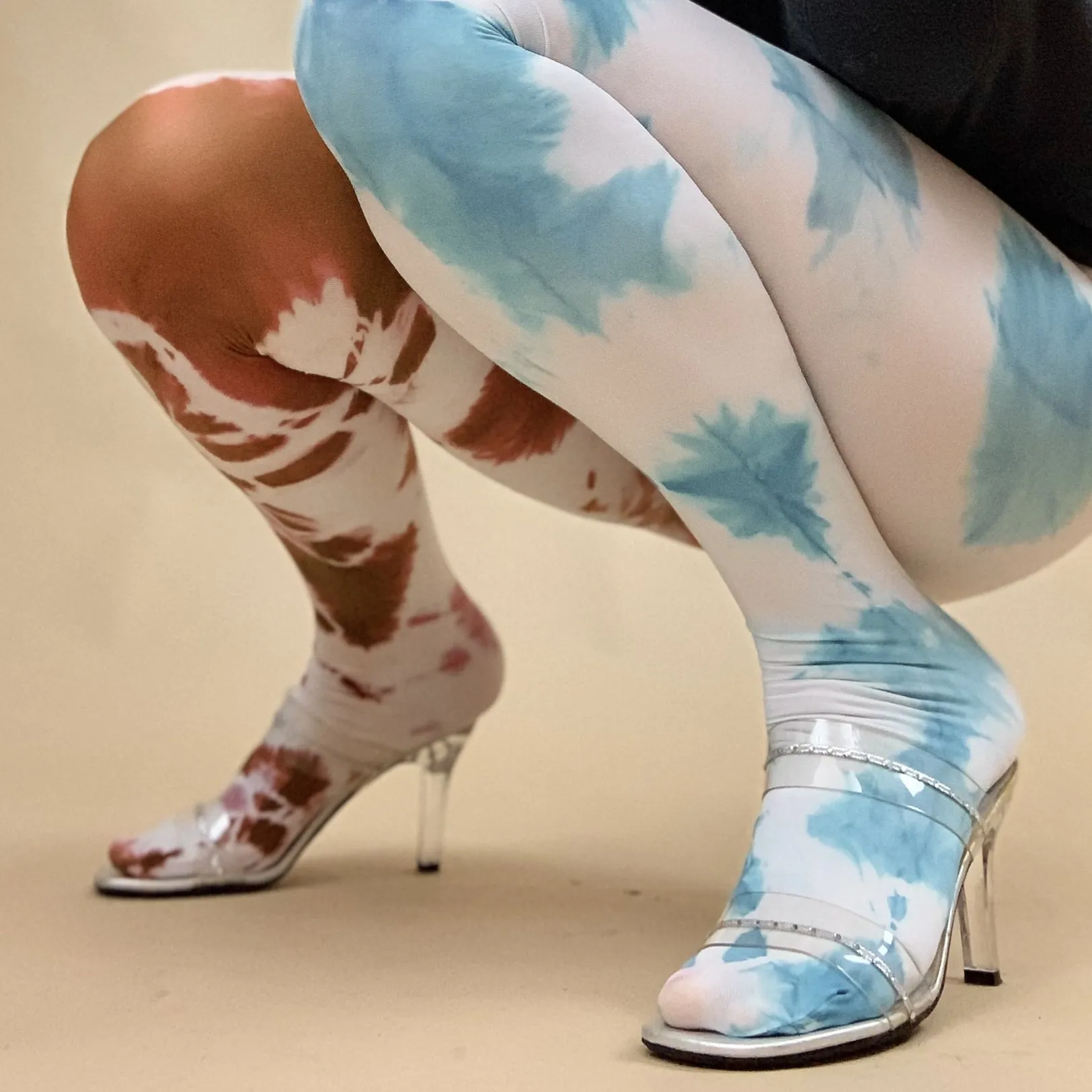 Recycled cookie monster drama leggings