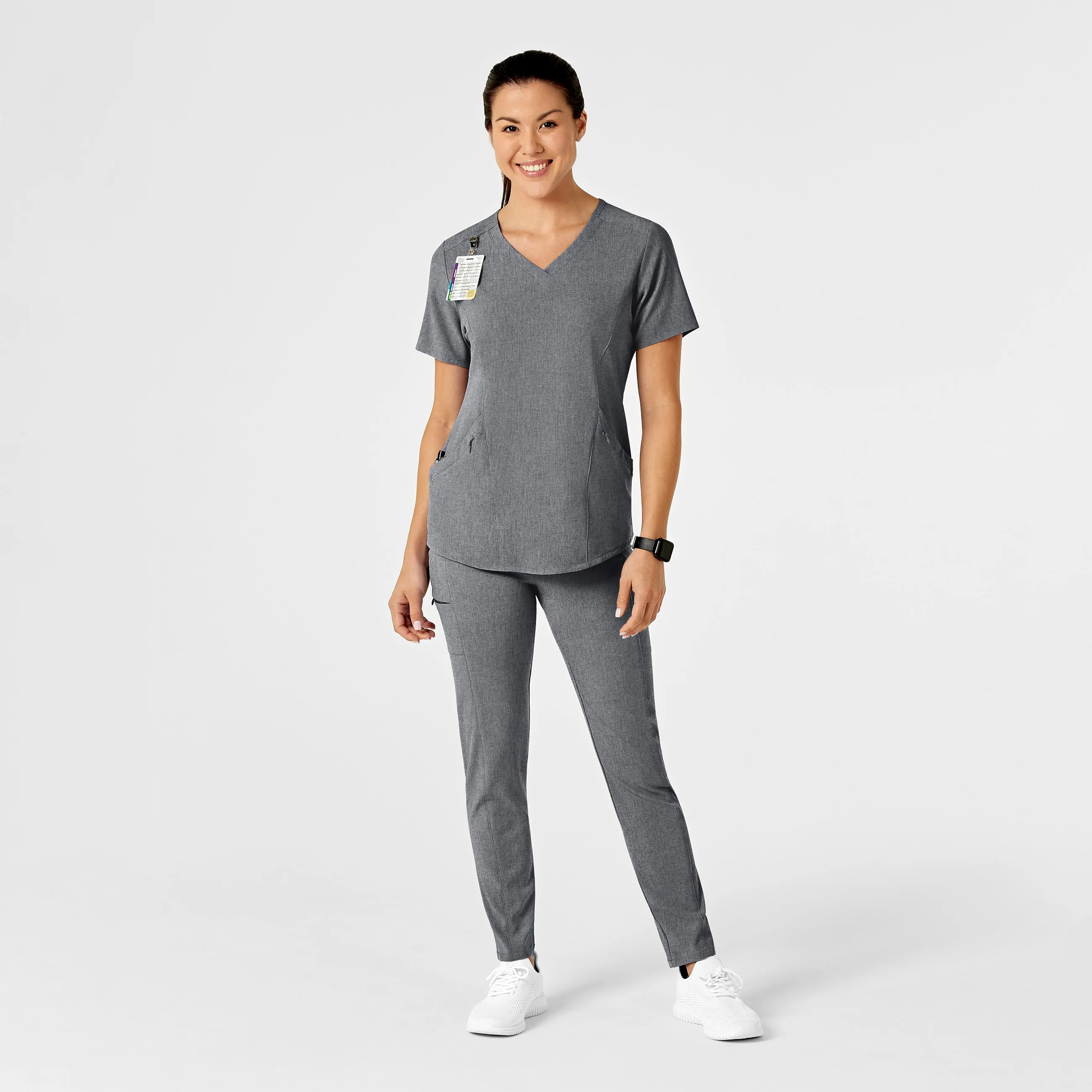 RENEW Women's High Waist Power Pant - Grey Heather