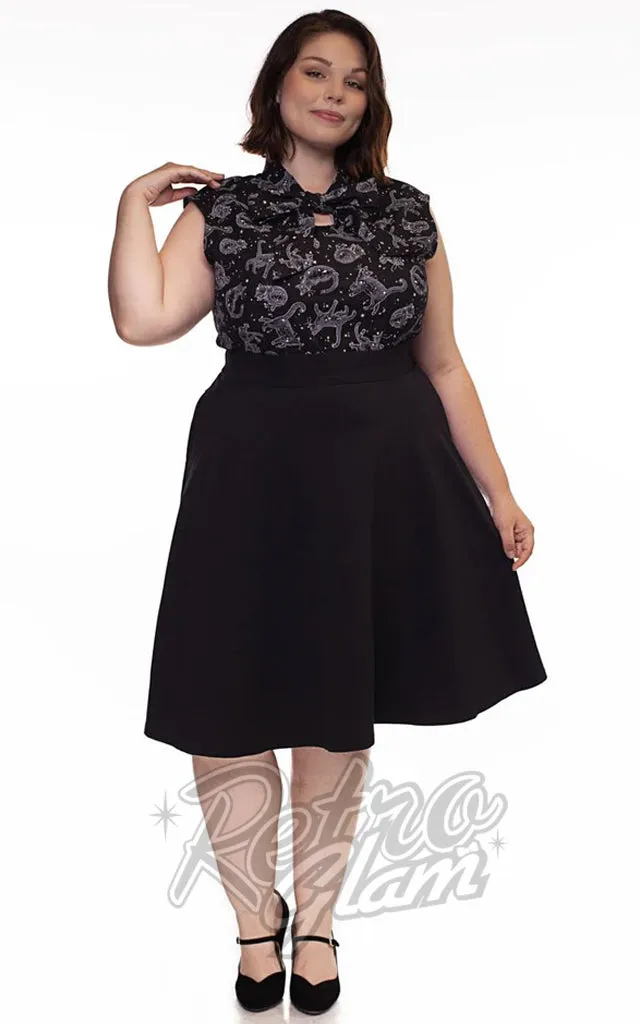 Retrolicious Charlotte Skirt in Black - M & 3XL left