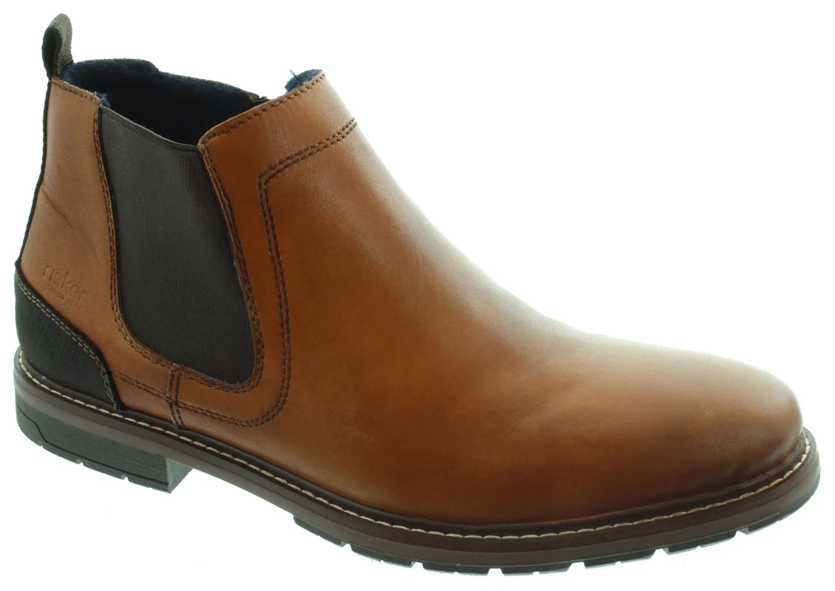 RIEKER Mens 13751 Chelsea Boots In Tan