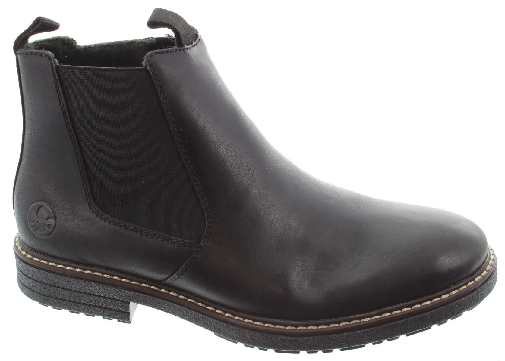 RIEKER Mens 33180 Zip Chelsea Boots In Black