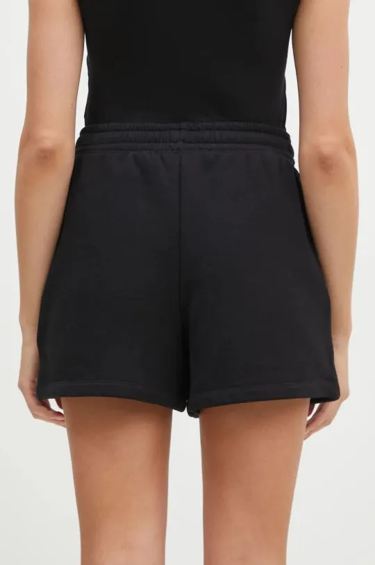 Rotate cotton shorts High Waist black color smooth 112455100