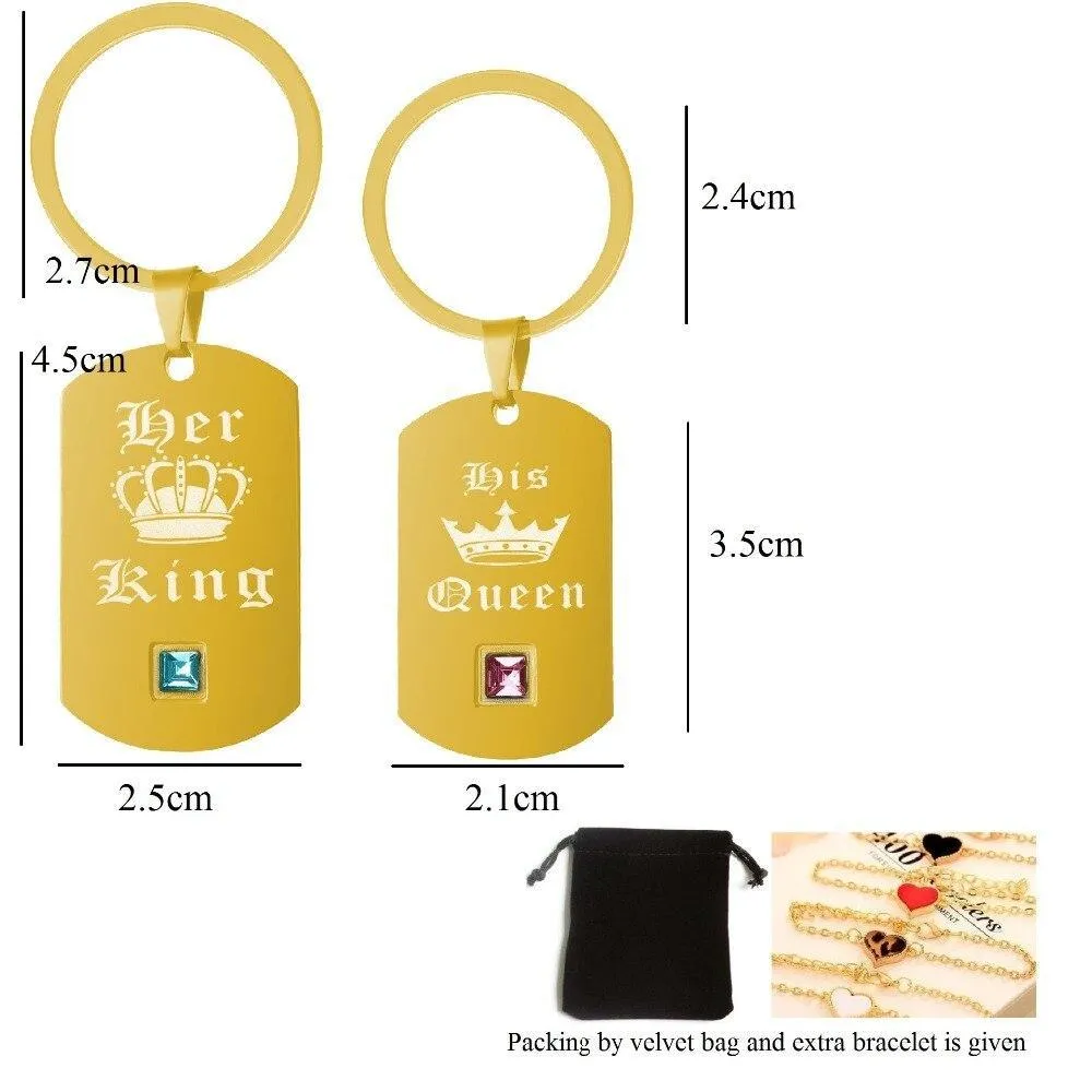 Royal Couple Keychains - Perfect Match Accessories