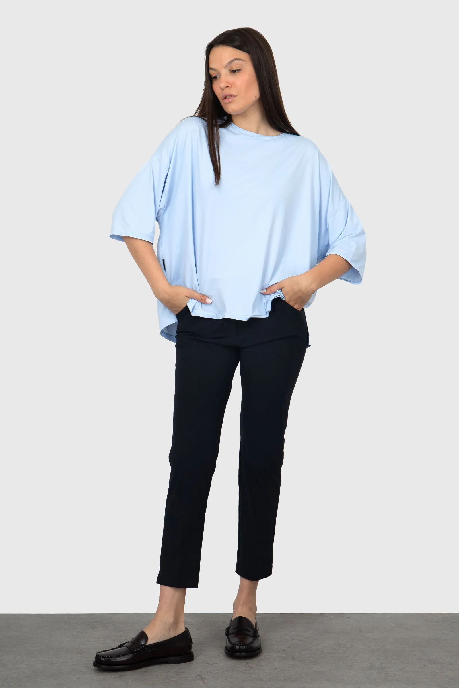 RRD Oxford Gdy T-box Wom Shirty Celeste Donna