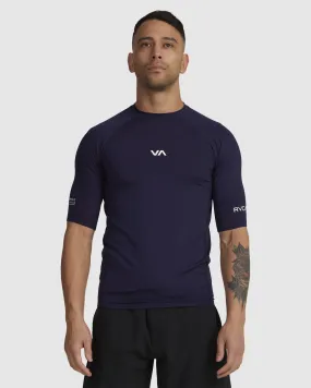 Rvca Va Ss Rashguard - Navy | SurfStitch