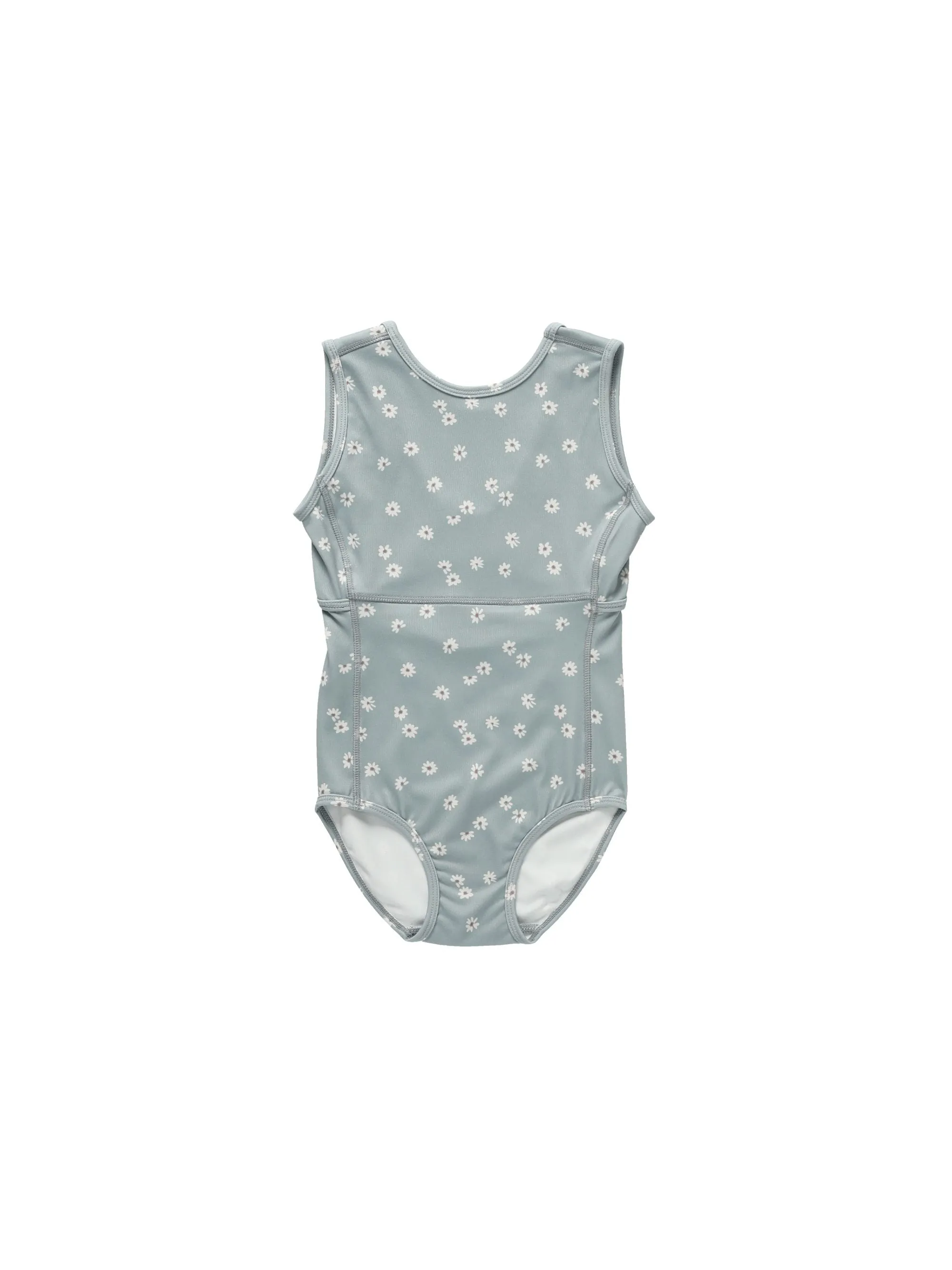 Rylee & Cru Blue Daisy Keyhole Leotard - Buy Now