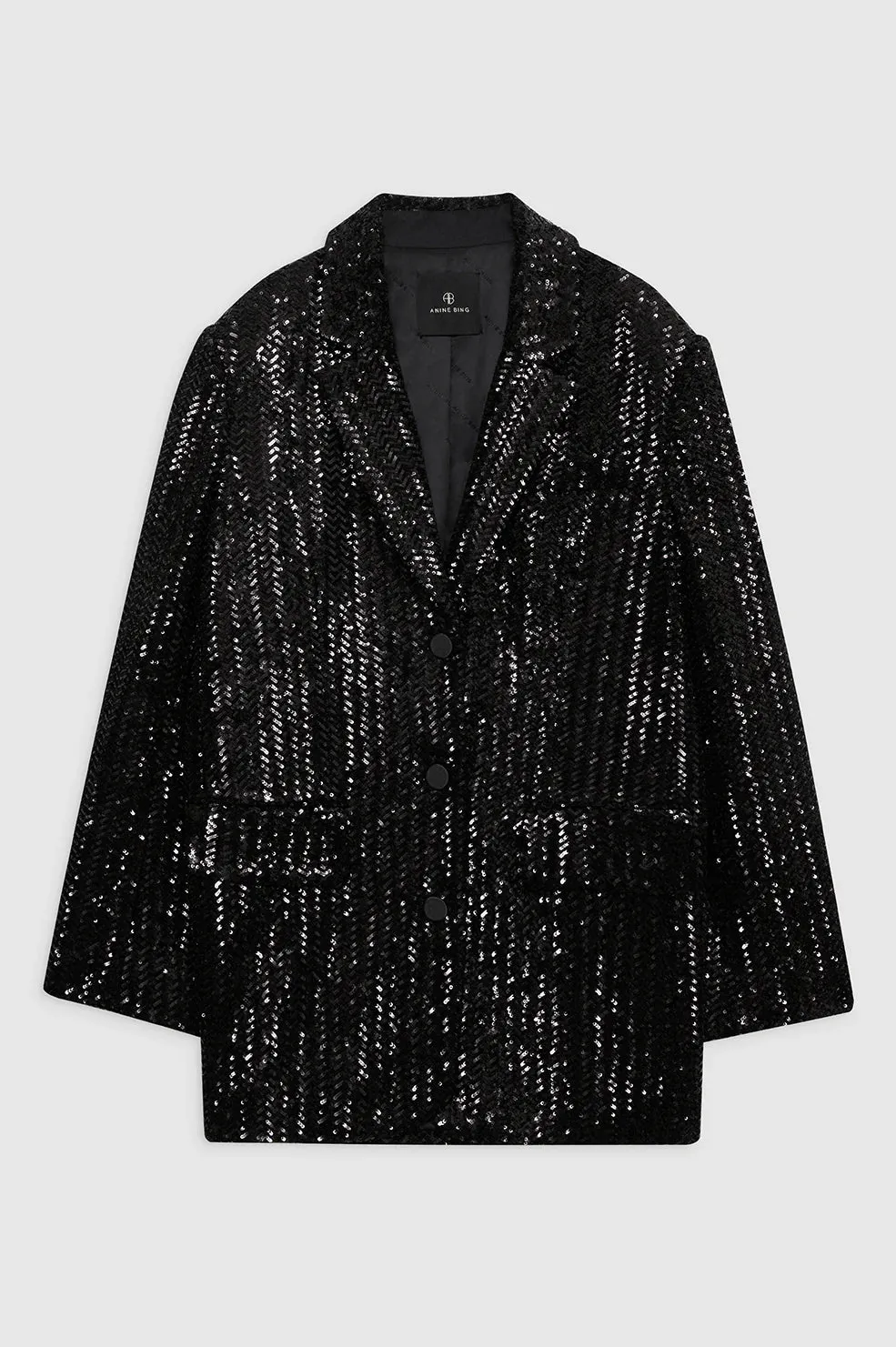 Sara Blazer in Black Sequin