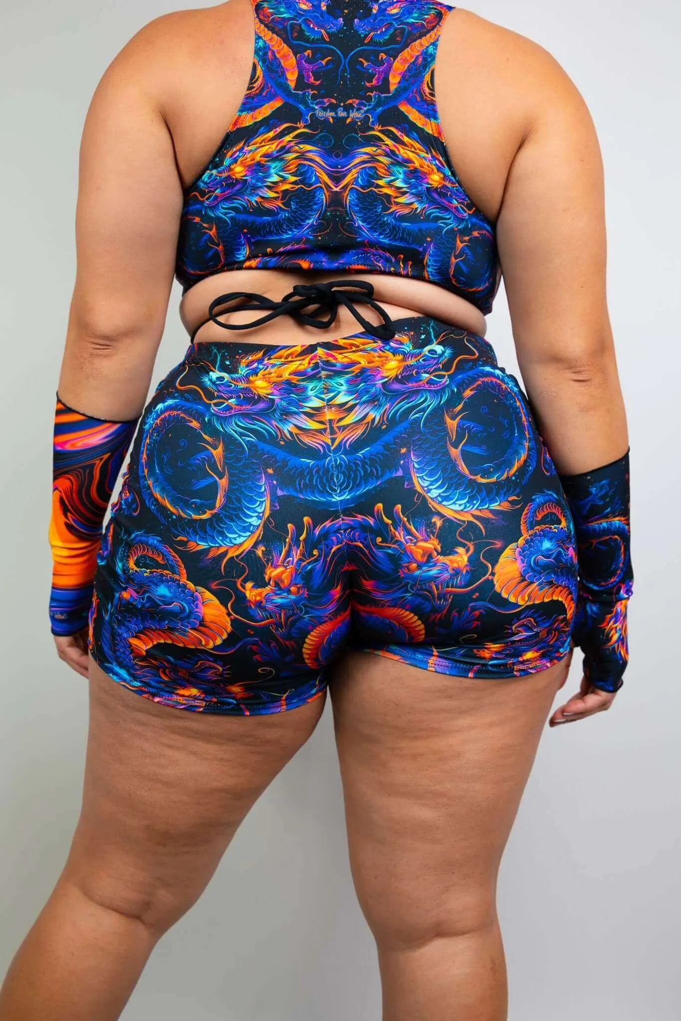 ShadowFlame High Waisted Shorts