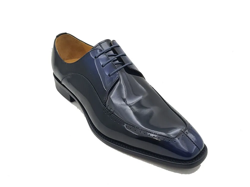 Shinny Split Toe Oxford, Calfskin