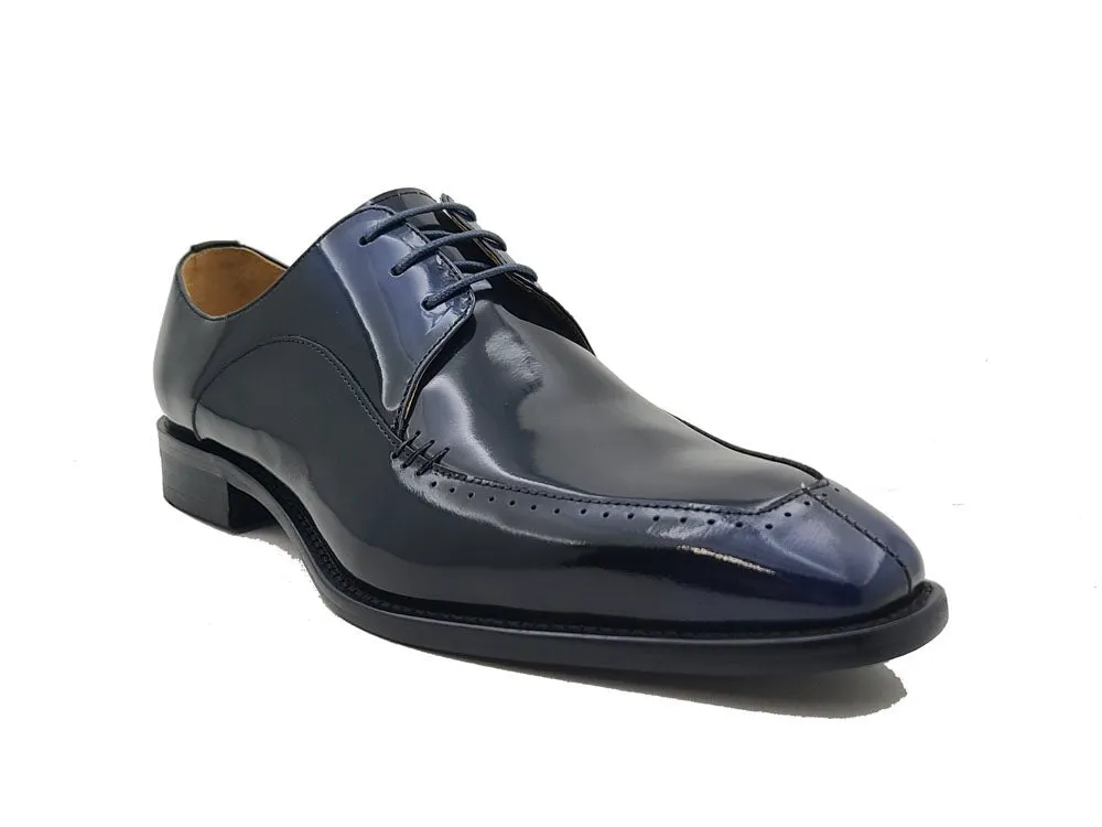 Shinny Split Toe Oxford, Calfskin