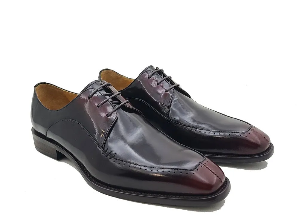 Shinny Split Toe Oxford, Calfskin