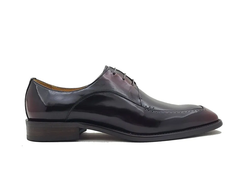 Shinny Split Toe Oxford, Calfskin