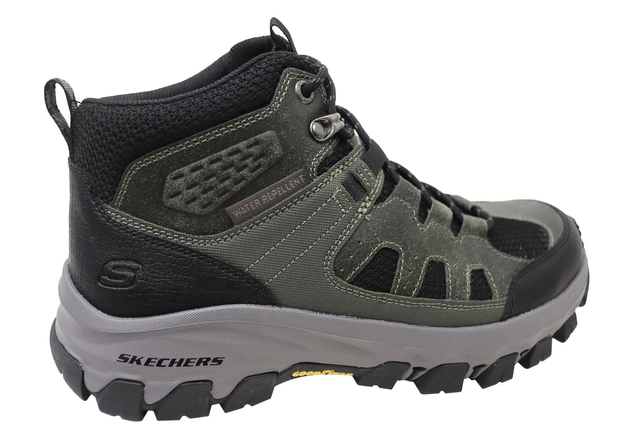 Skechers Mens Comfortable Relaxed Fit Edgemont Voxter Leather Boots