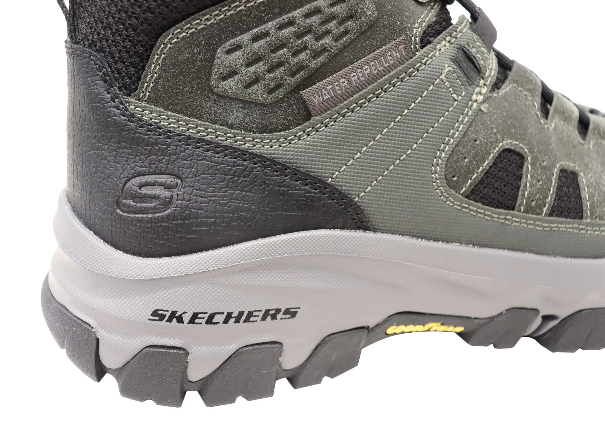 Skechers Mens Comfortable Relaxed Fit Edgemont Voxter Leather Boots