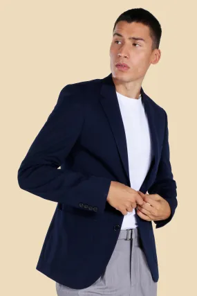 Skinny Pique Jersey Blazer