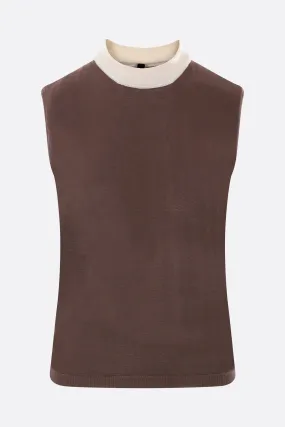 Sleeveless knitted top