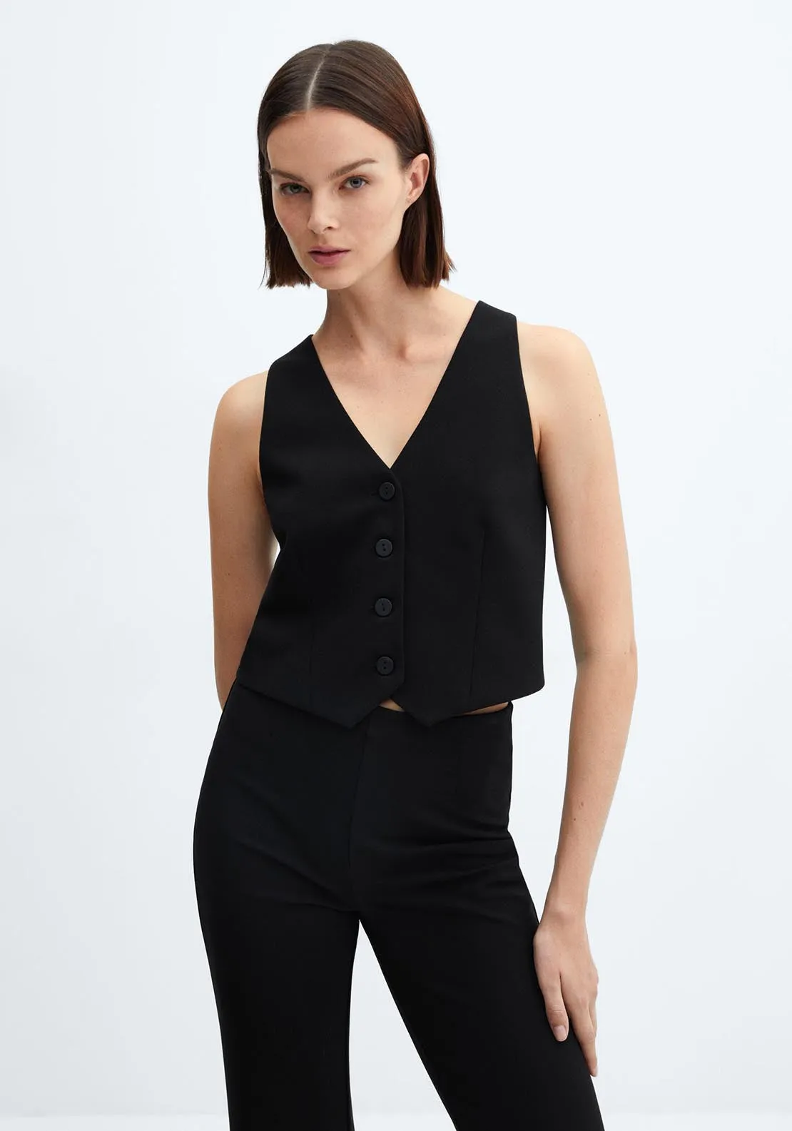 Slim-fit high-waisted pants