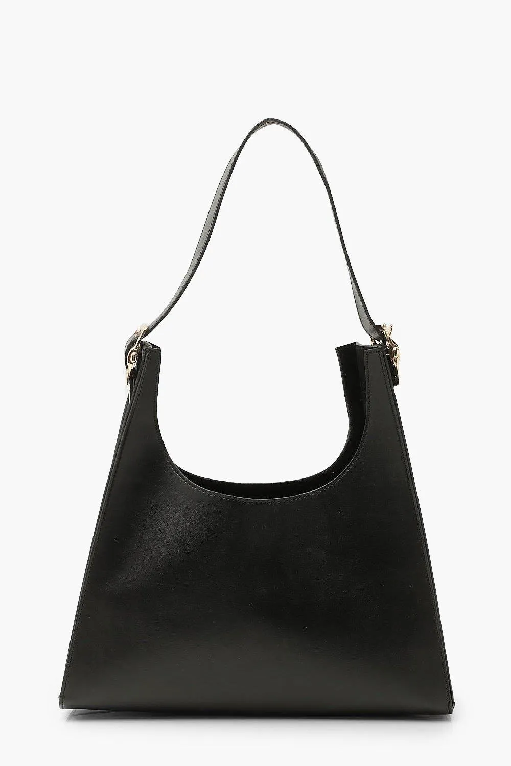 Smooth Pu Pyramid Shape Tote Bag