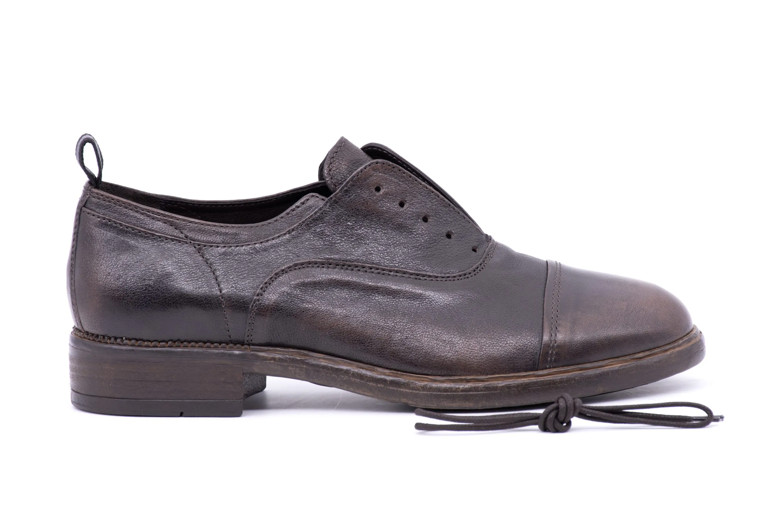 Soft Leather Slip-On Oxford Shoes