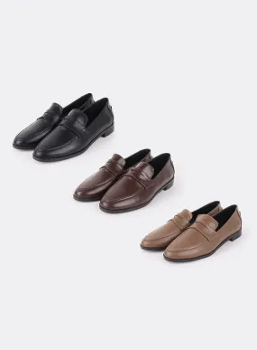 Solid Leather Oxford Shoes Beverly Hills