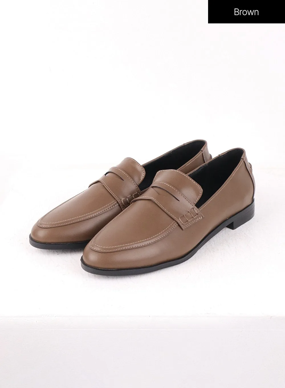 Solid Leather Oxford Shoes Beverly Hills