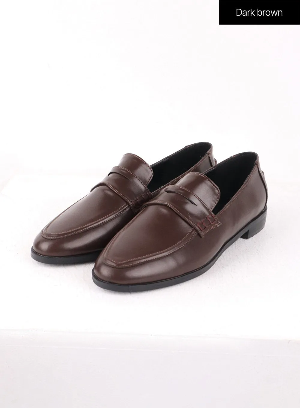 Solid Leather Oxford Shoes Beverly Hills