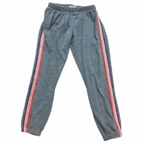 Spiritual Gangster Gray Sweatpants with Glitter Stripe