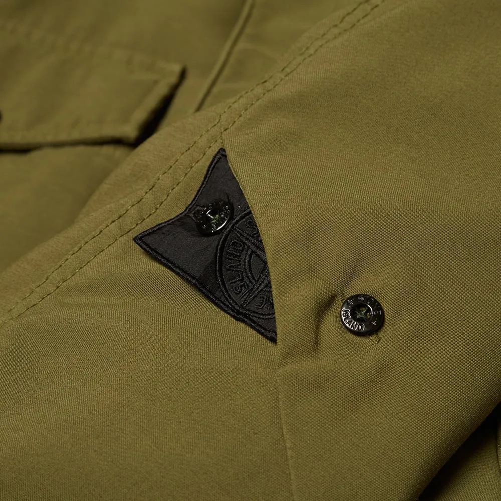 Stone Island Shadow Project Textured Garment Dyed Hooded M-65 JacketOlive