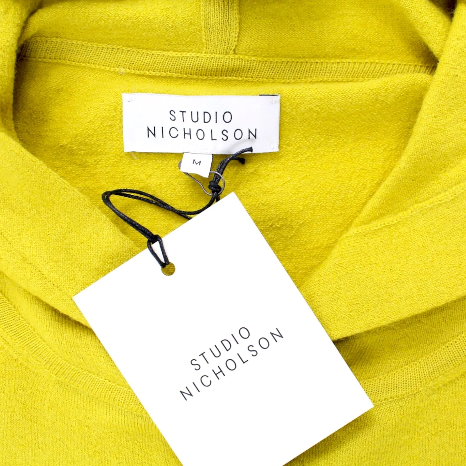 Studio Nicholson Mustard Felted Merino Hoodie