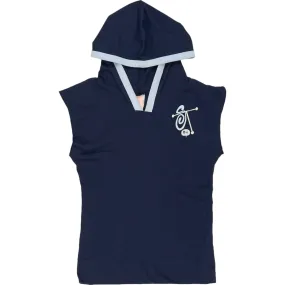 Stussy Navy Sleeveless Hoodie