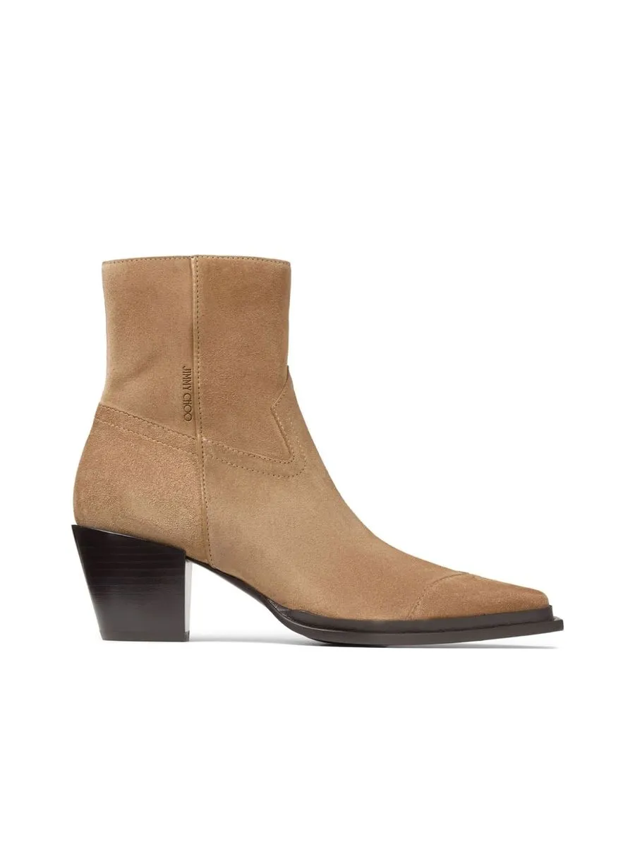 Suede Pointed Toe Boots