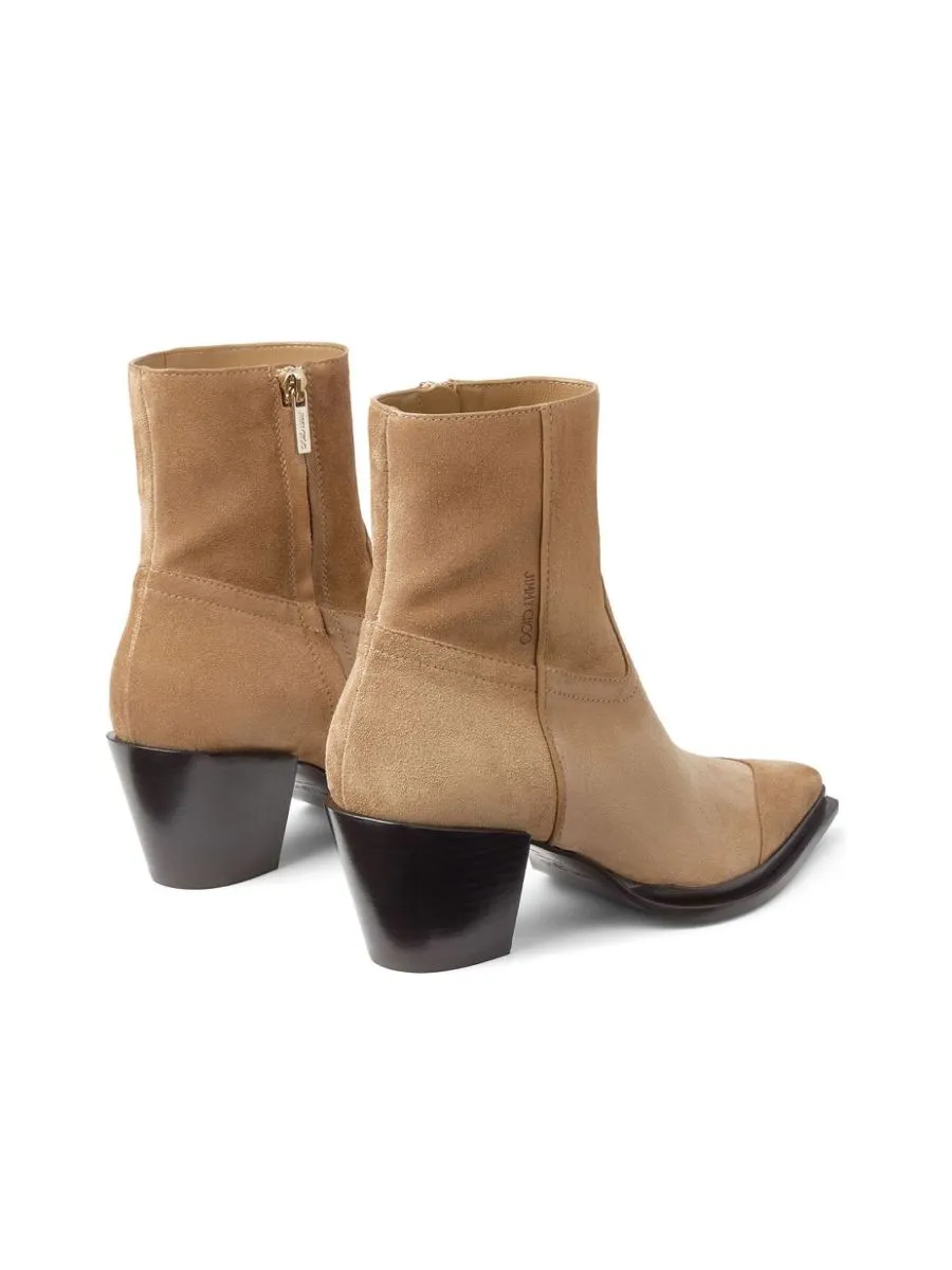 Suede Pointed Toe Boots