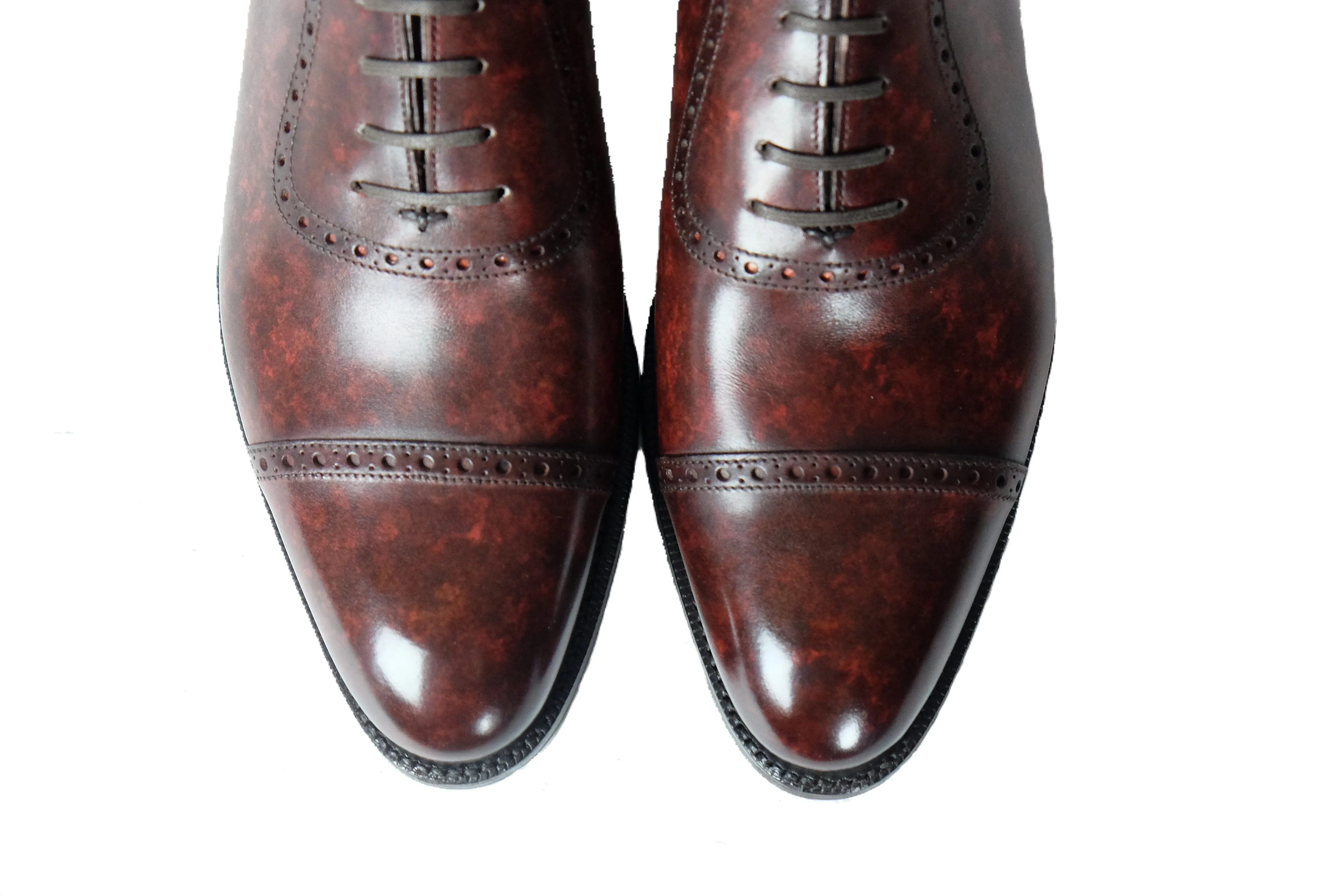 Sunnyside Walnut Marble Patina MTO with Single Leather Sole - TMG Last