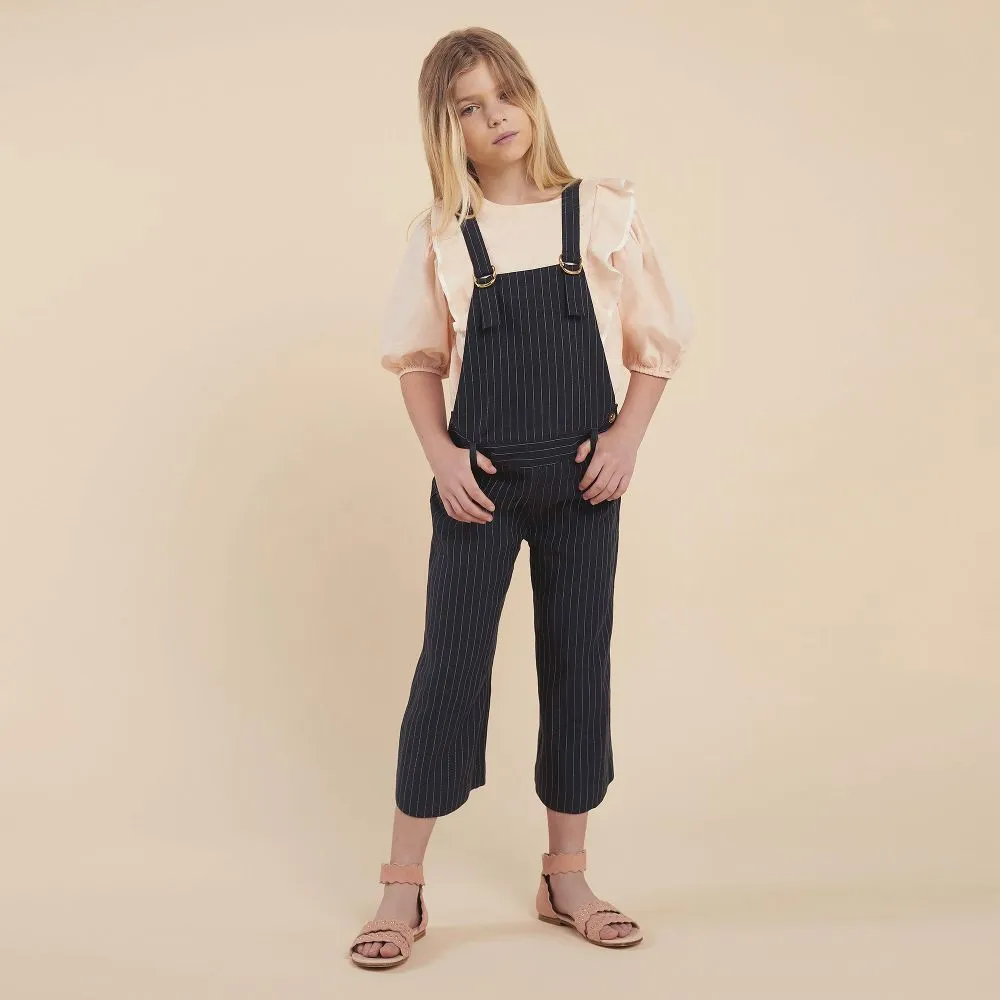 Teen Blue Cropped Dungarees