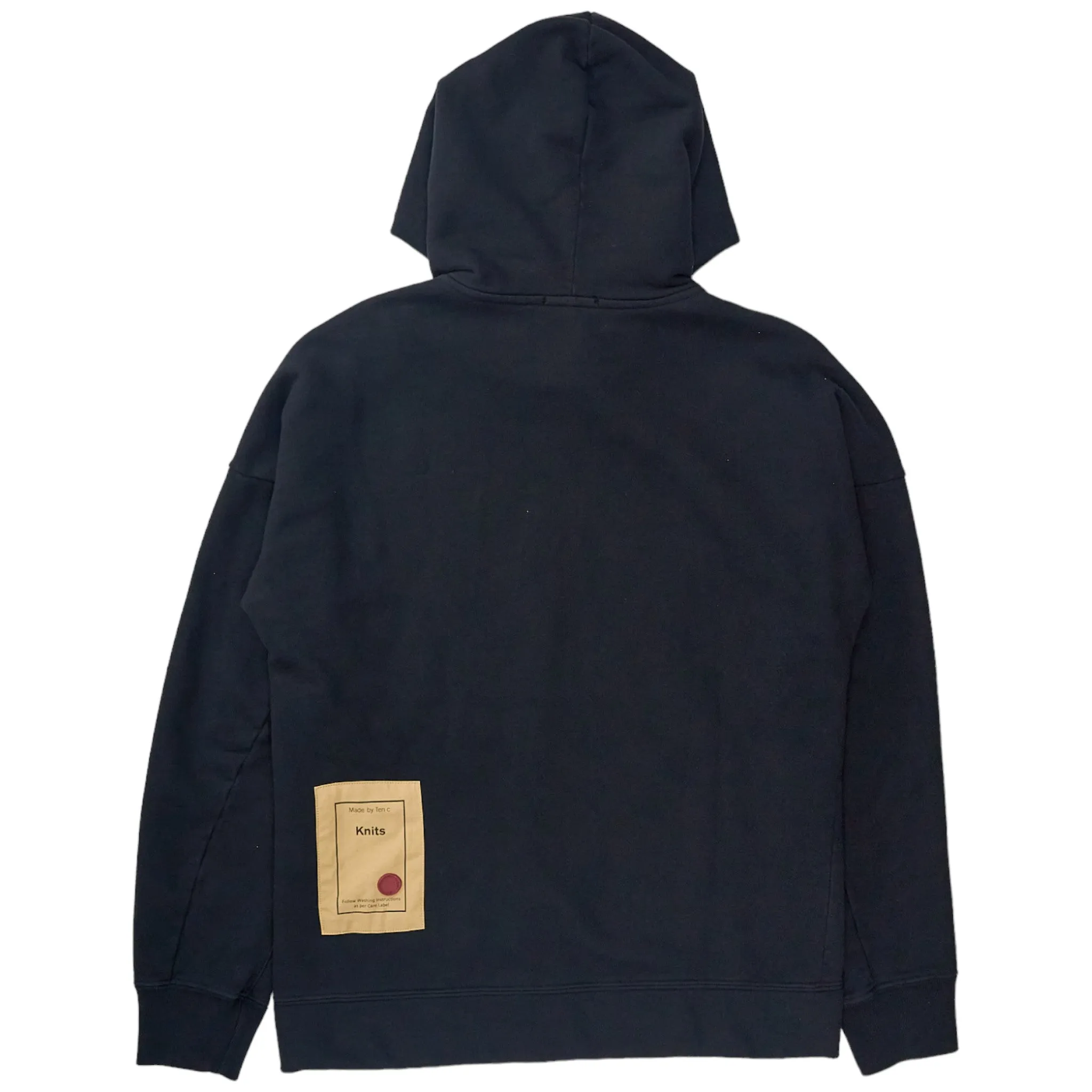 Ten C Black Knits Hoodie