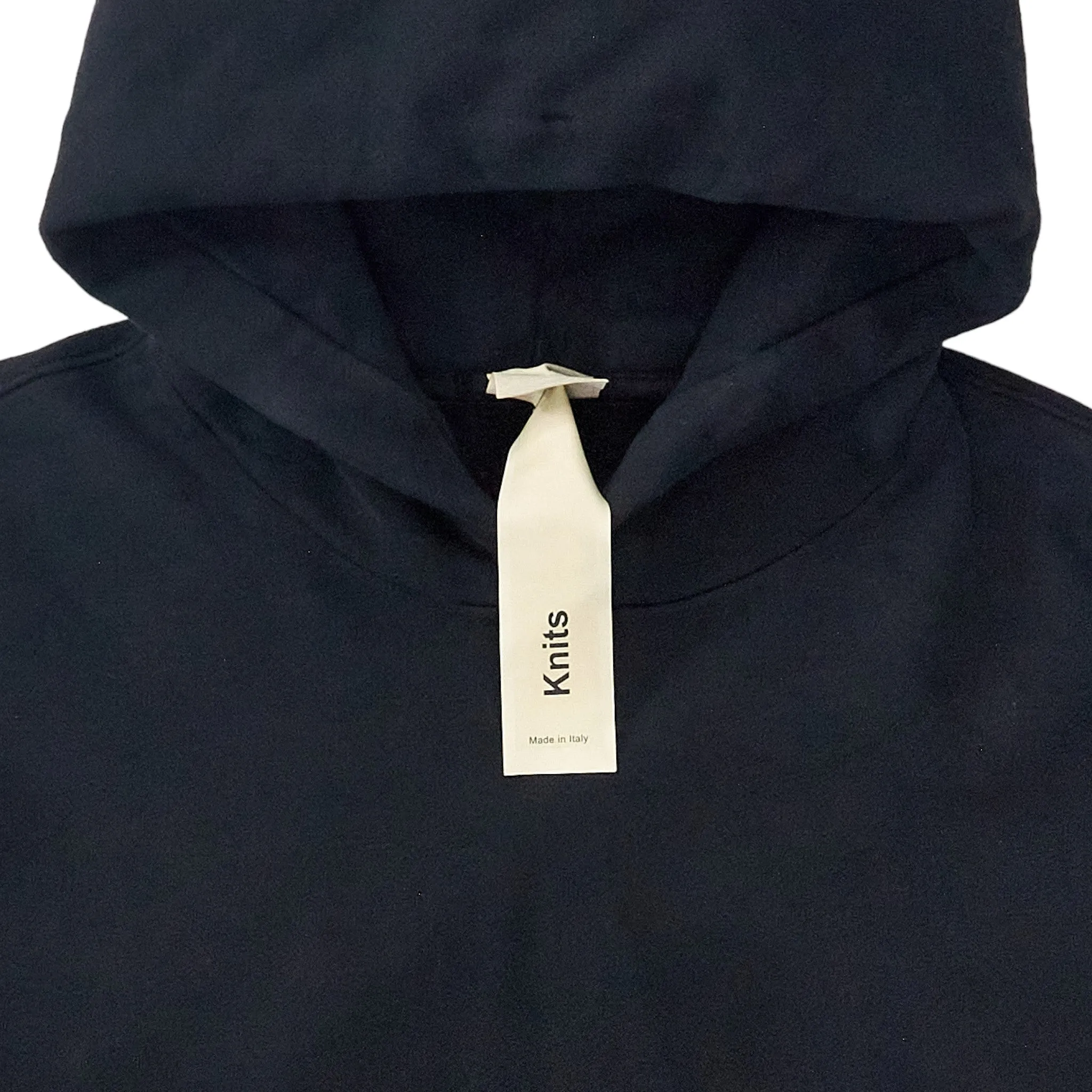 Ten C Black Knits Hoodie