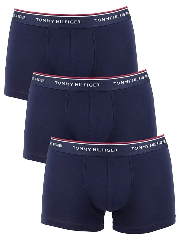 Tommy Hilfiger 3 Pack Premium Essentials Trunks - Peacoat