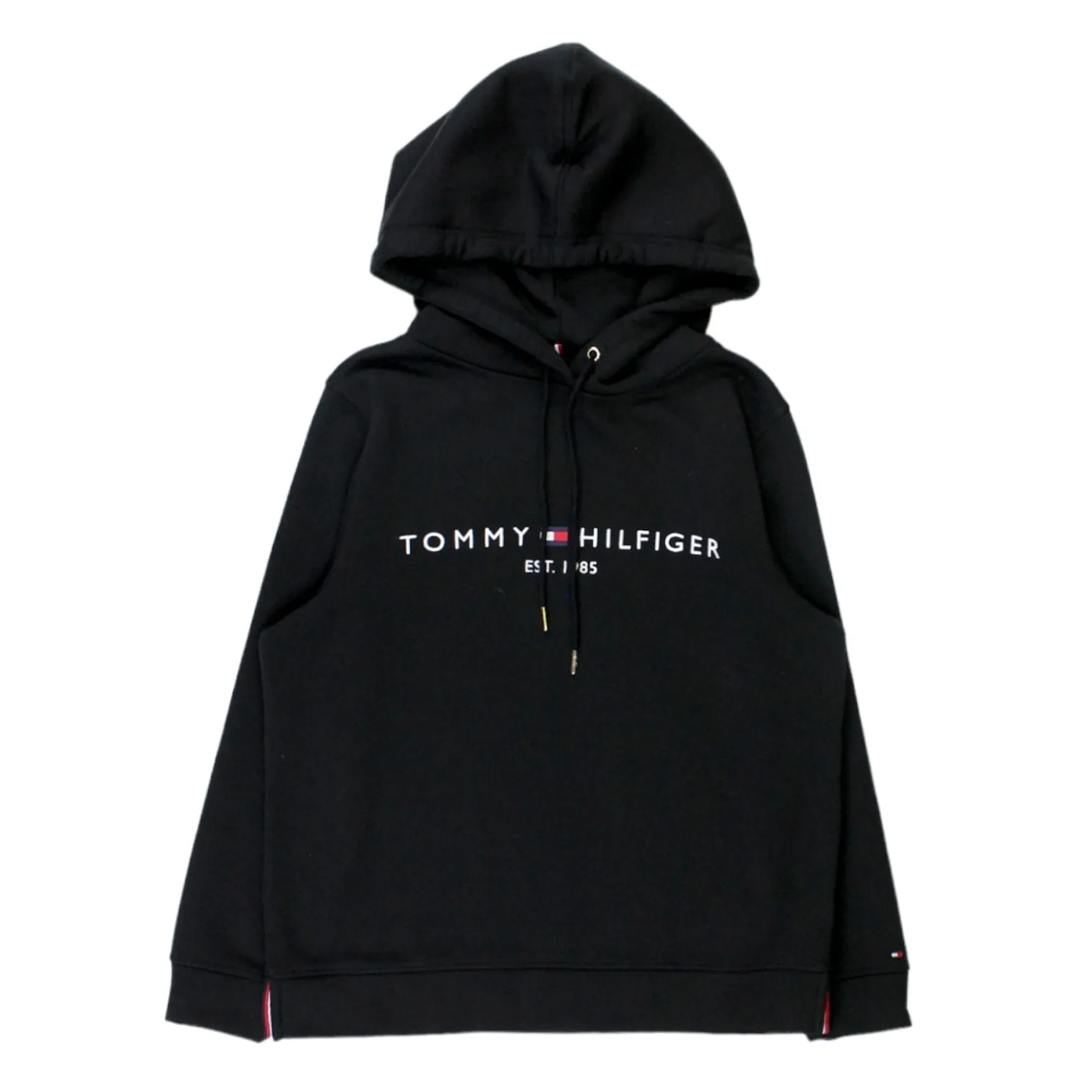 Tommy Hilfiger Black Embroidered Logo Hoodie