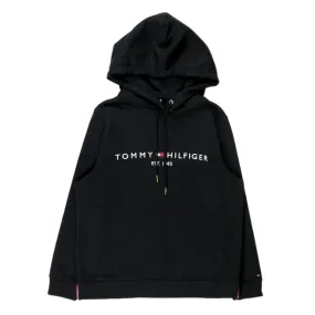 Tommy Hilfiger Black Embroidered Logo Hoodie