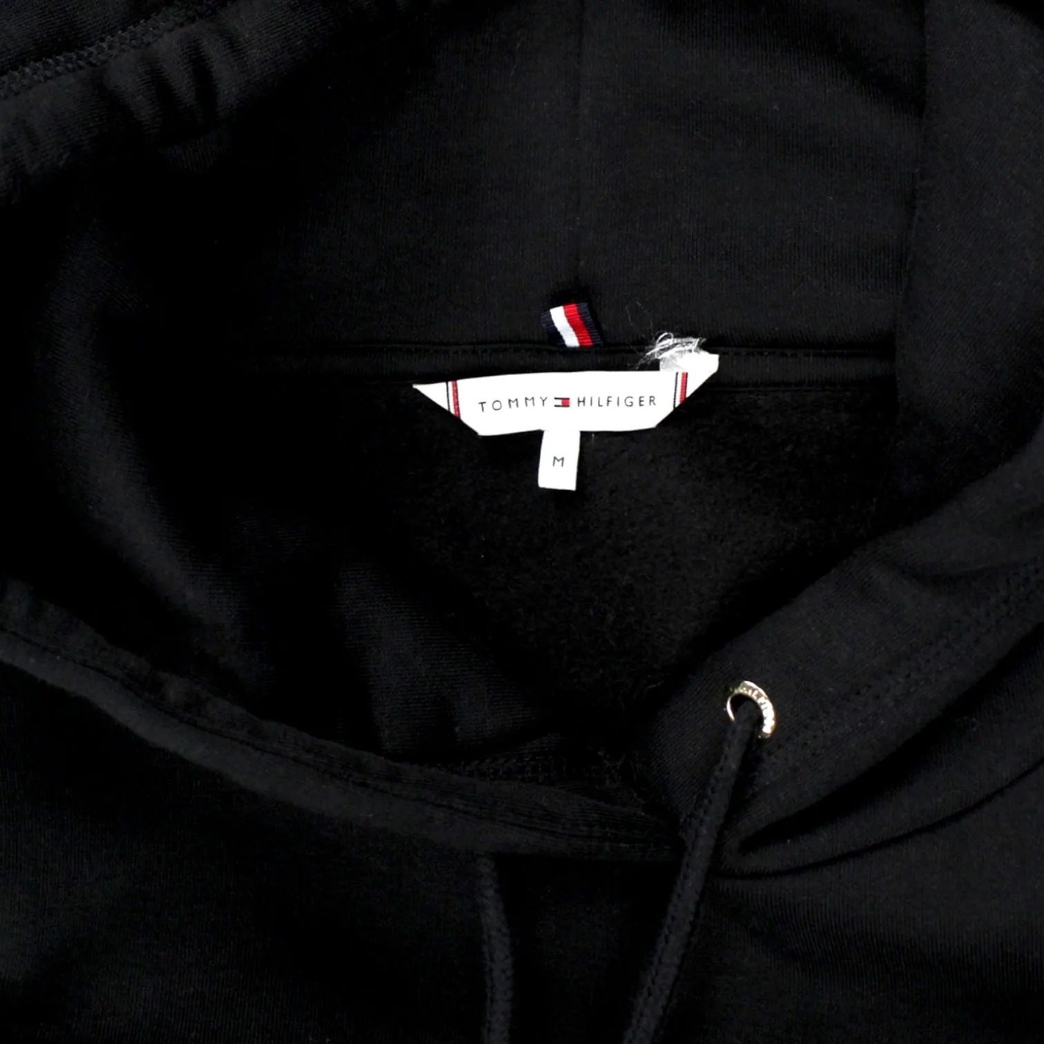 Tommy Hilfiger Black Embroidered Logo Hoodie