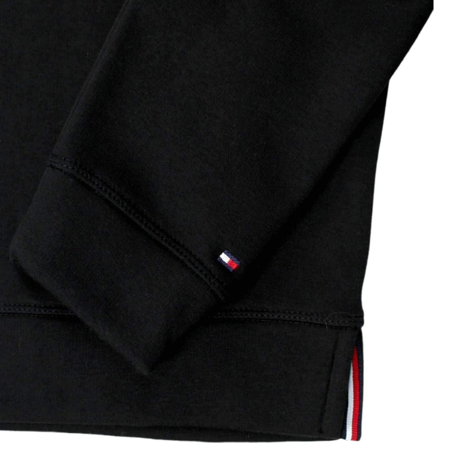 Tommy Hilfiger Black Embroidered Logo Hoodie