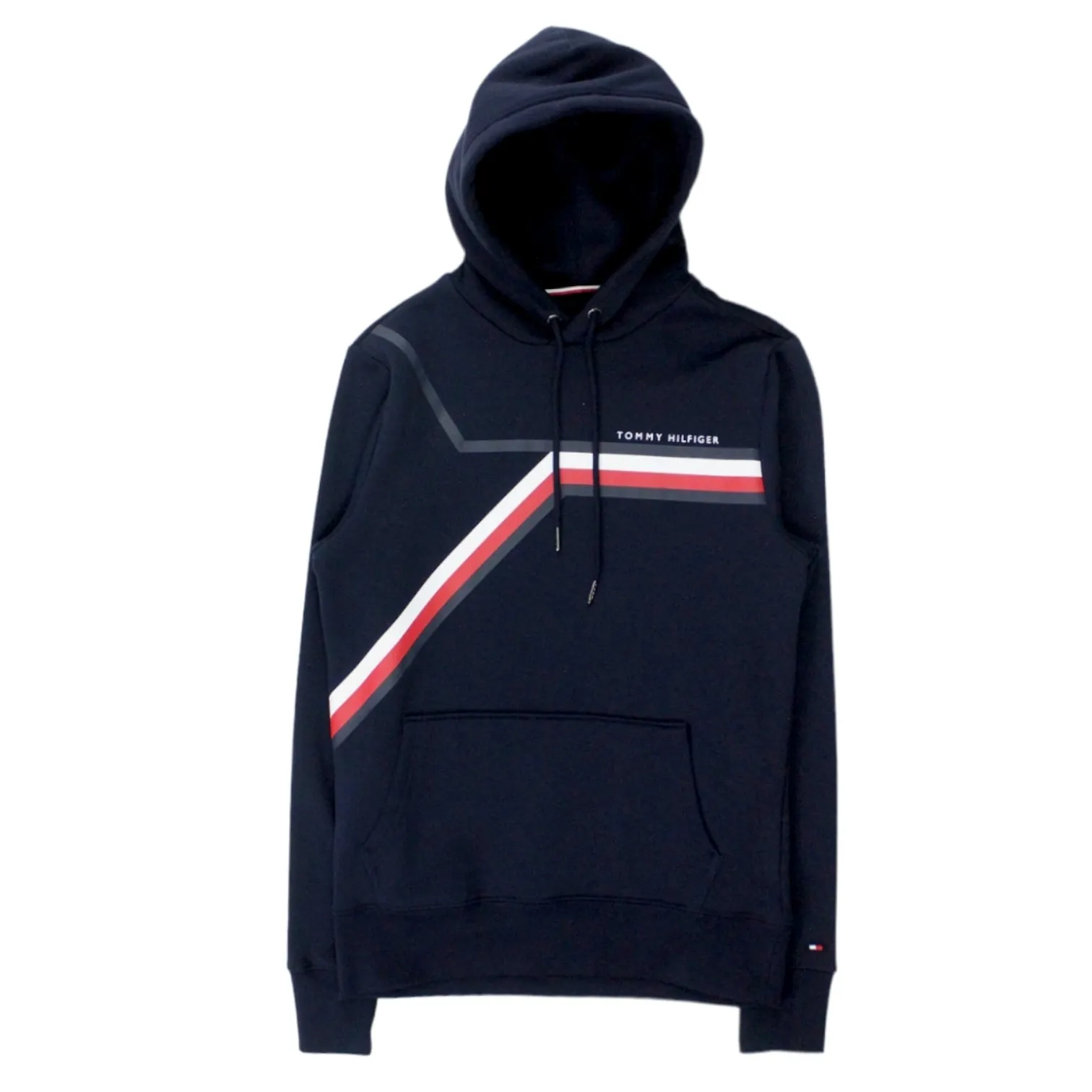 Tommy Hilfiger Navy Chevron Stripe Hoodie